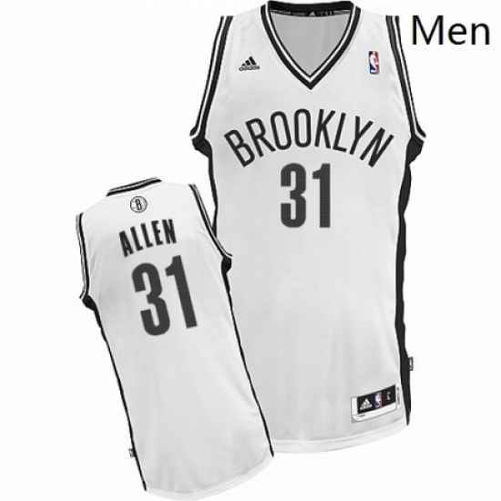 Mens Adidas Brooklyn Nets 31 Jarrett Allen Swingman White Home NBA Jersey